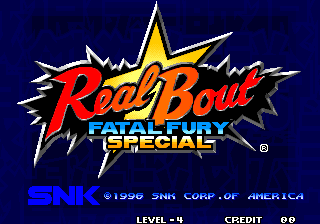 Real Bout Fatal Fury Special + Real Bout Garou Densetsu Special Title Screen